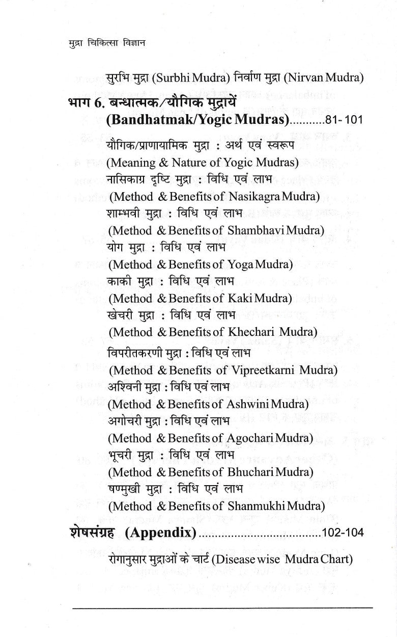 मुद्रा चिकित्सा विज्ञान Mudra Chikitsa Vigyaan