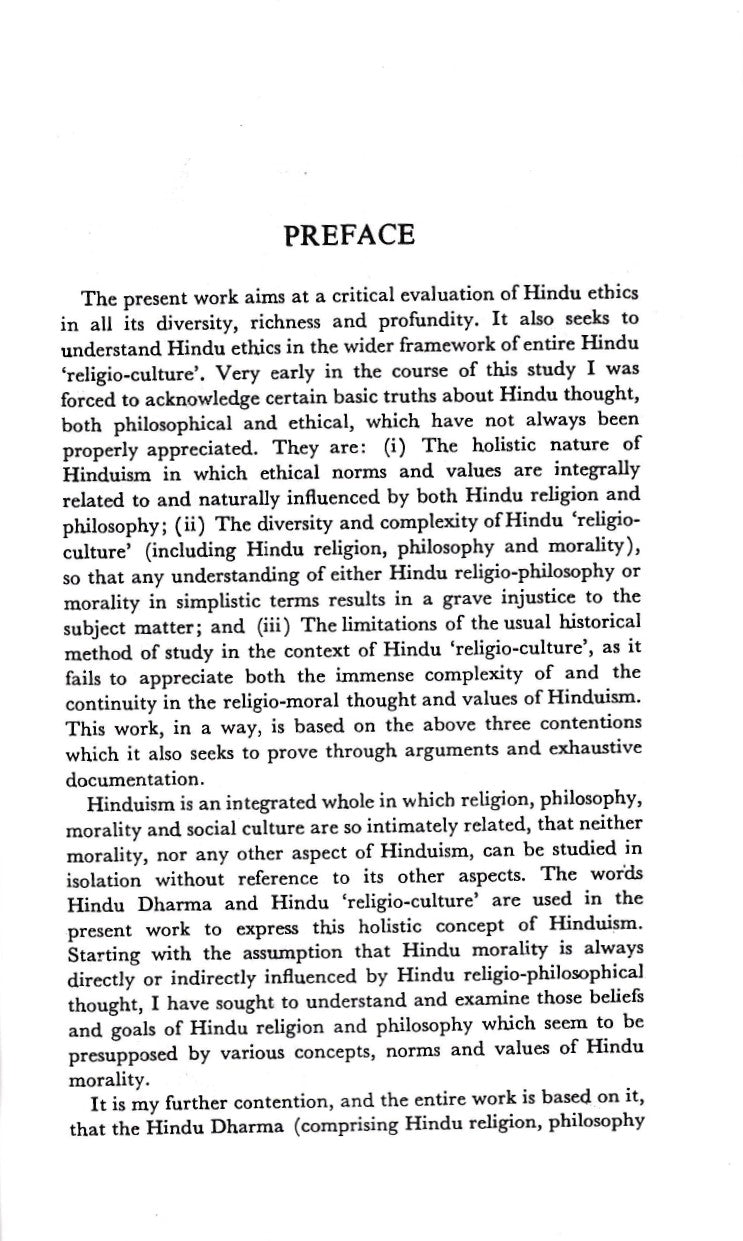 Aspects of Hindu Morality