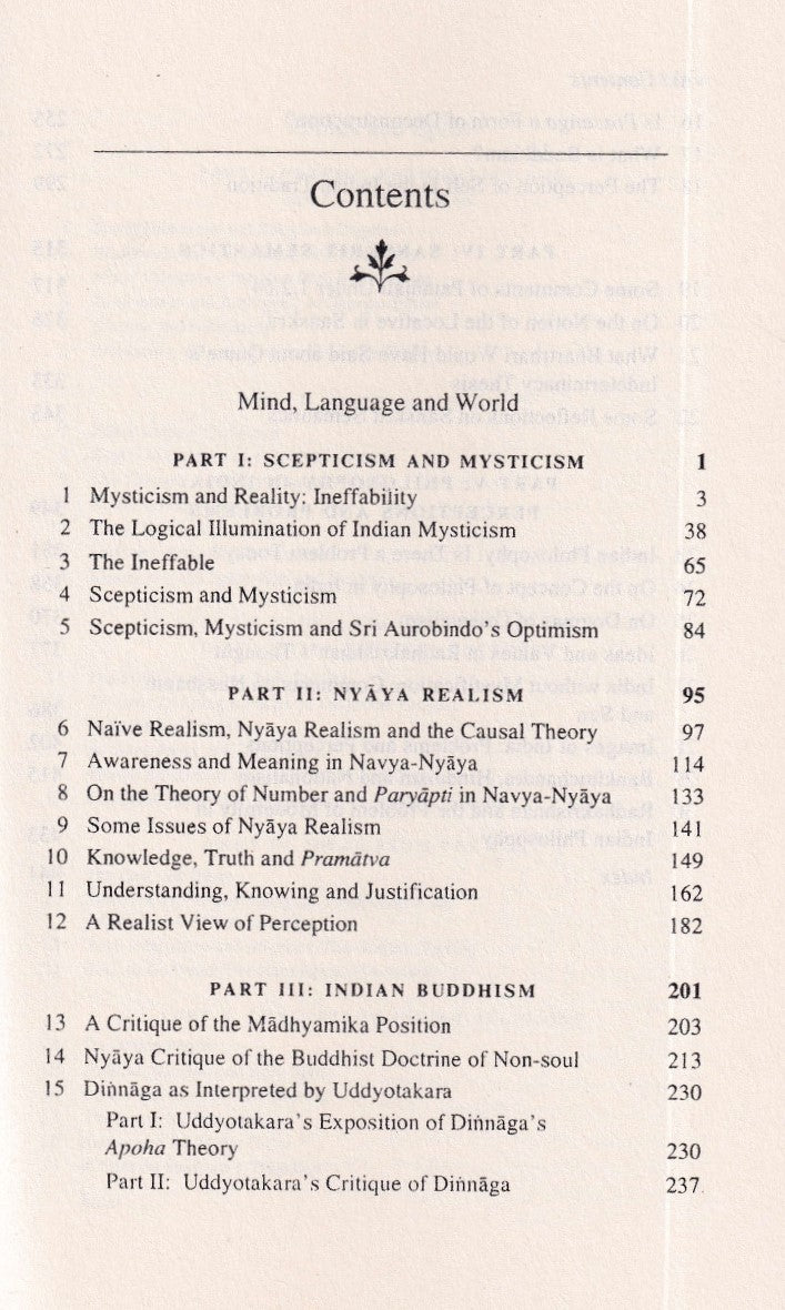 Mind, Language and World Vol 1: The Collected Essays of Bimal Krishna Matilal