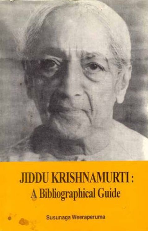 Jiddu Krishnamurti: A Bibliographical Guide