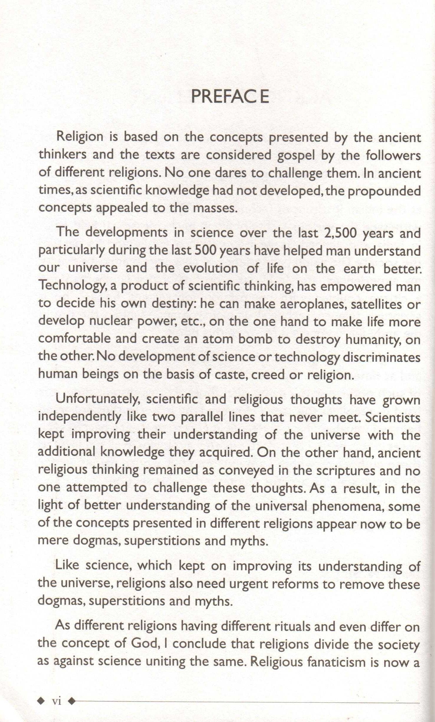 Religion, Science and Society