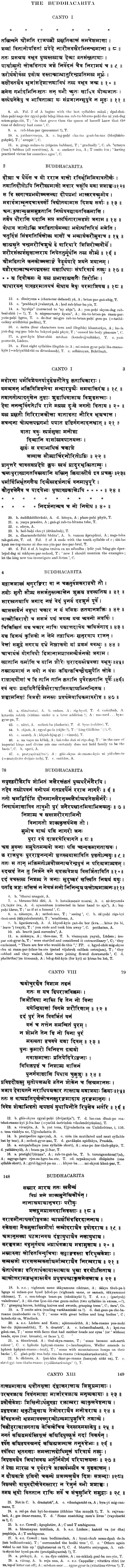 Asvaghosa's Buddhacarita or Acts of the Buddha