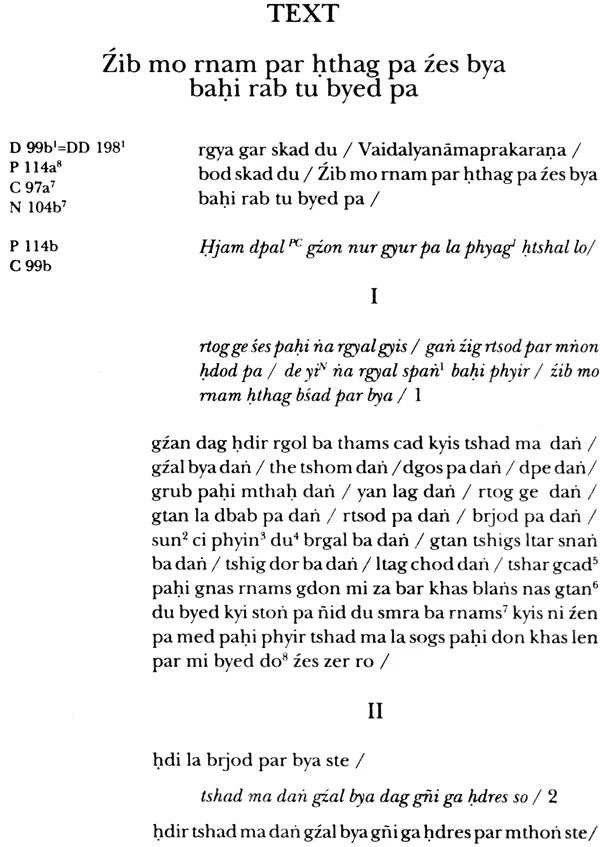 Nagarjuna's Refutation of Logic (Nyaya) Vaidalyaprakarana: Tibetan Text, English Translation Commentary with Introduction and Notes