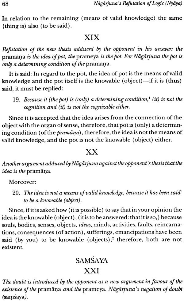 Nagarjuna's Refutation of Logic (Nyaya) Vaidalyaprakarana: Tibetan Text, English Translation Commentary with Introduction and Notes