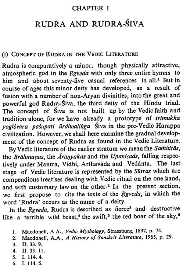 The Concept of Rudra Siva Through the Ages