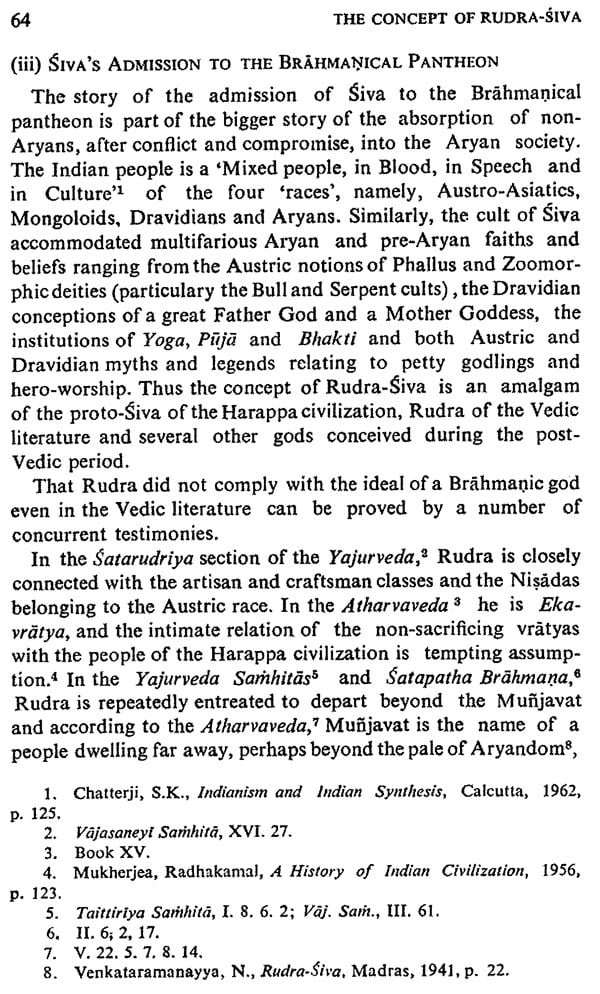 The Concept of Rudra Siva Through the Ages