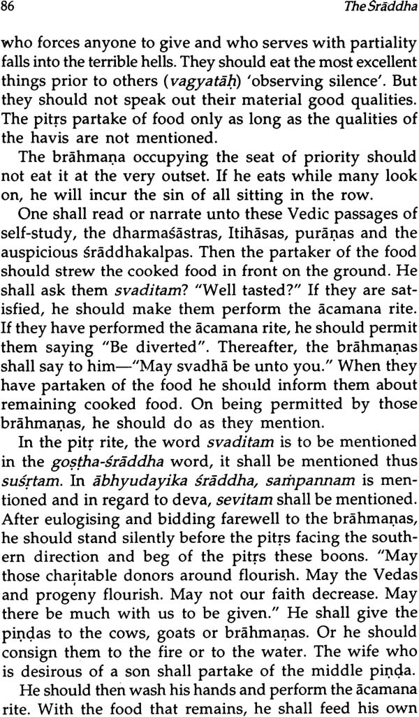 The Sraddha: The Hindu Book of the Dead (A Treatise on the Sraddha Ceremonies)