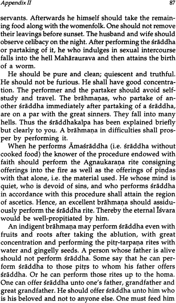 The Sraddha: The Hindu Book of the Dead (A Treatise on the Sraddha Ceremonies)