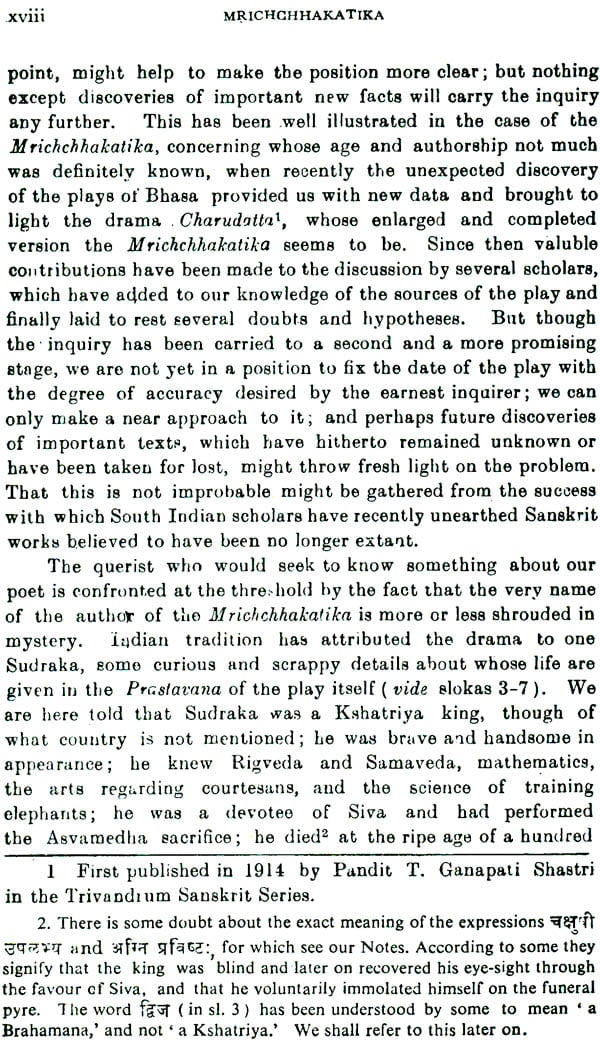 The Mrichchhakatika of Sudraka: Edited With the Commentary of Prithvidhara