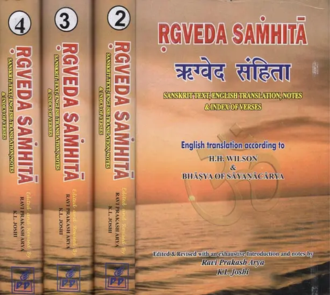 Rgveda Samhita (4 Volumes) by h h willson