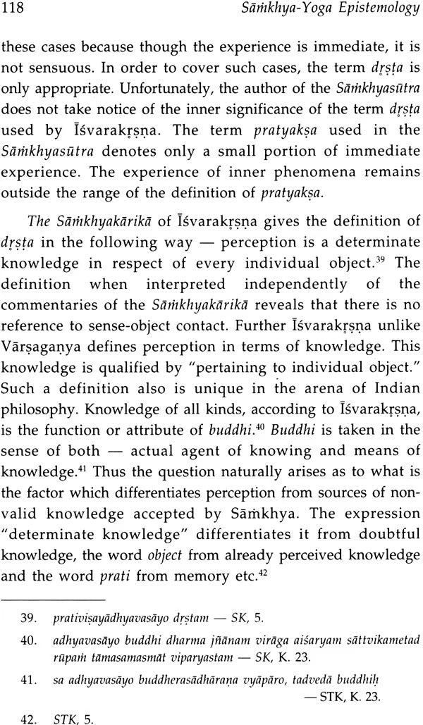 Samkhya-Yoga Epistemology