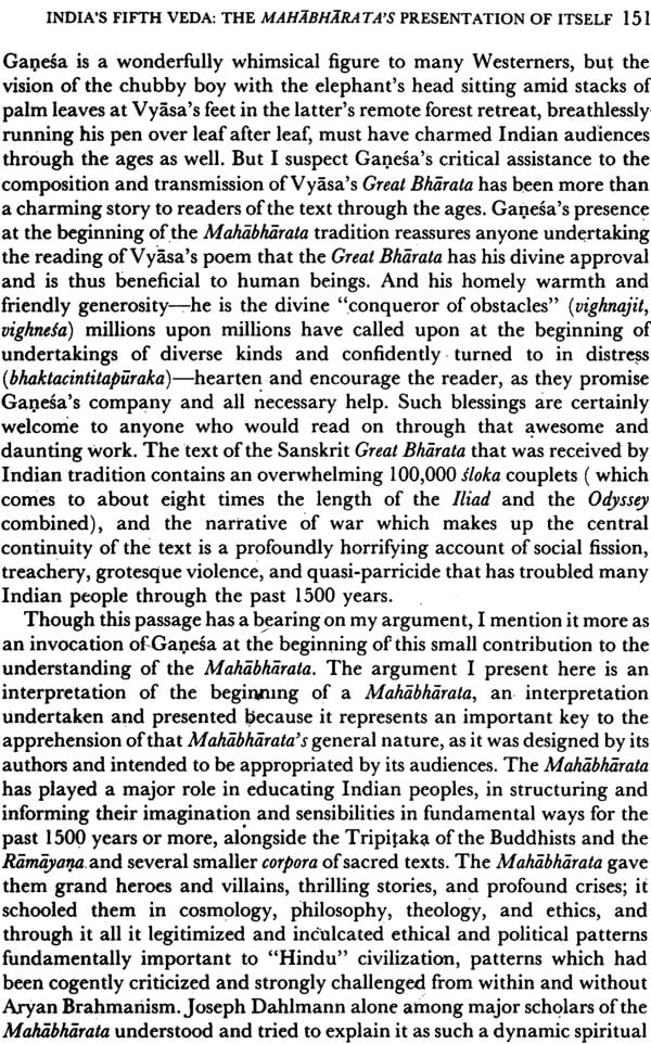 Essays on the Mahabharata