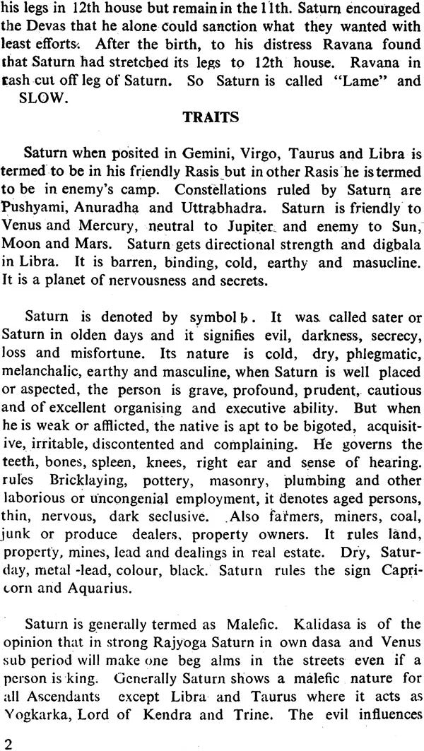 Saturn: A Friend or Foe?