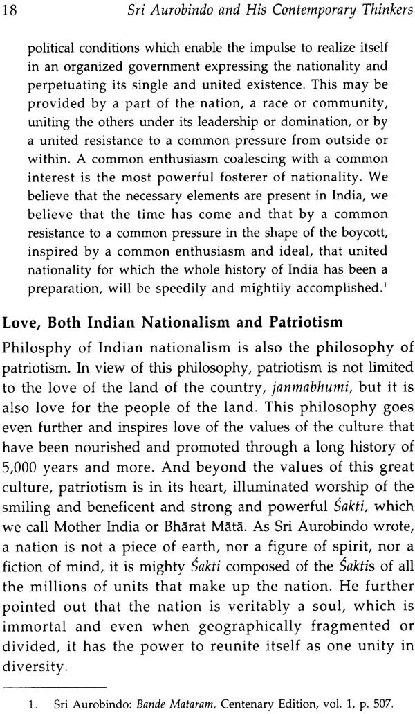 Sri Aurobindo and His Contemporary Thinkers