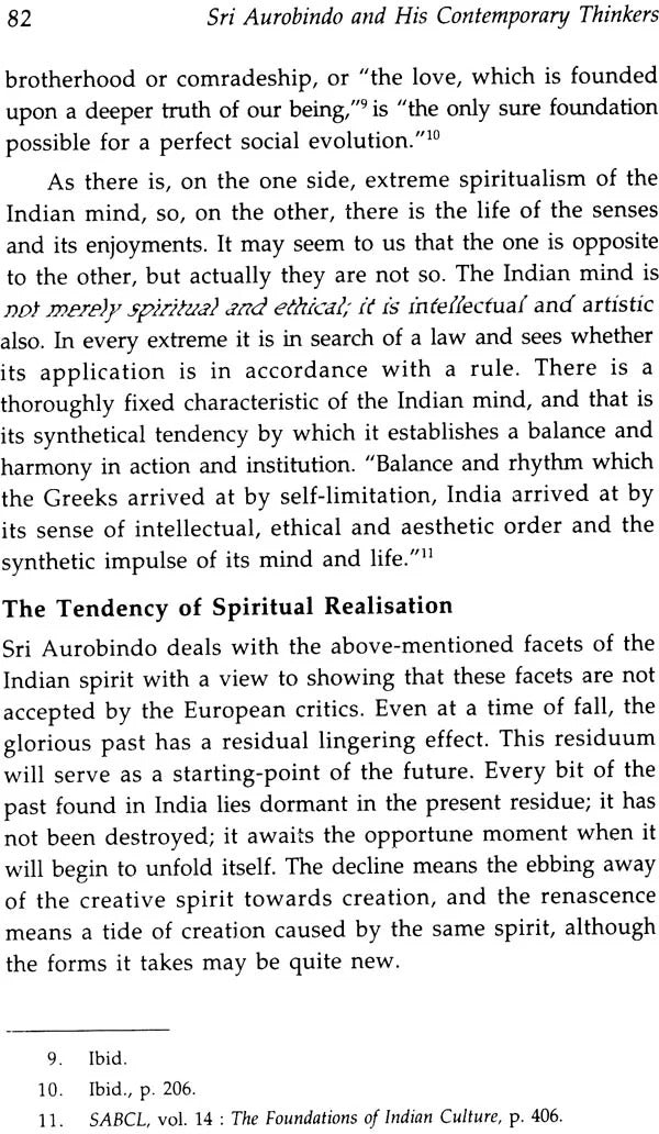 Sri Aurobindo and His Contemporary Thinkers