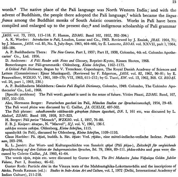 Indian Buddhism,A Survey with Bibliographical Notes