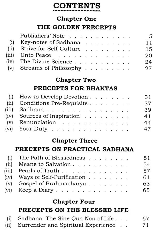 Precepts For Practice