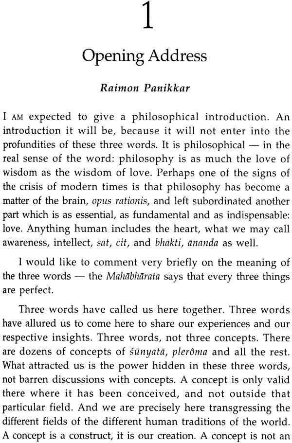 Void and Fullness in the Buddhist, Hindu and Christian Traditions,Sunya – Purna – Pleroma