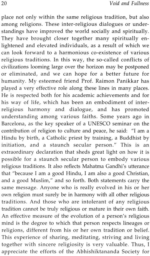 Void and Fullness in the Buddhist, Hindu and Christian Traditions,Sunya – Purna – Pleroma