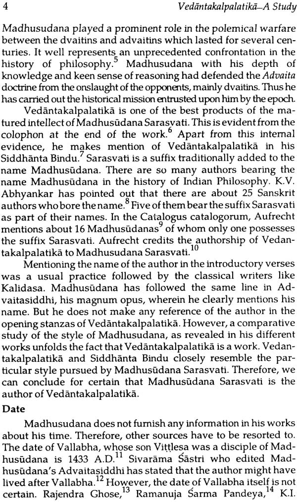 Vedantakalpalatika – A Study