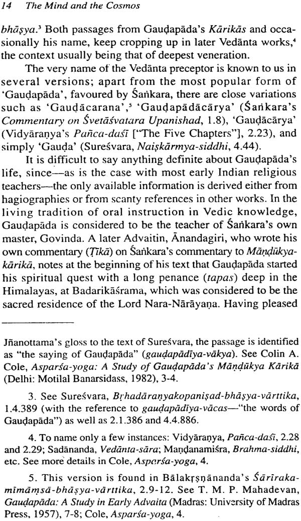 From Early Vedanta to Kashmir Shaivism Gaudapada, Bhartrhari, and Abhinavagupta