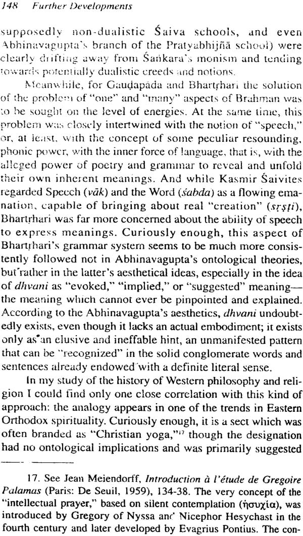 From Early Vedanta to Kashmir Shaivism Gaudapada, Bhartrhari, and Abhinavagupta