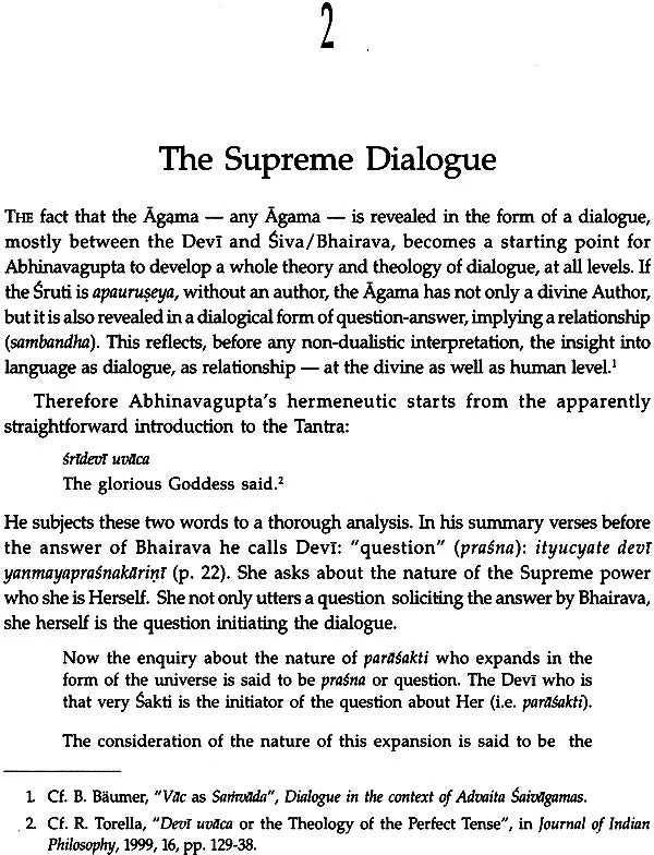 Abhinavagupta’s Hermeneutics of the Absolute Anuttaraprakriya An Interpretation of his Paratrisika Vivarana