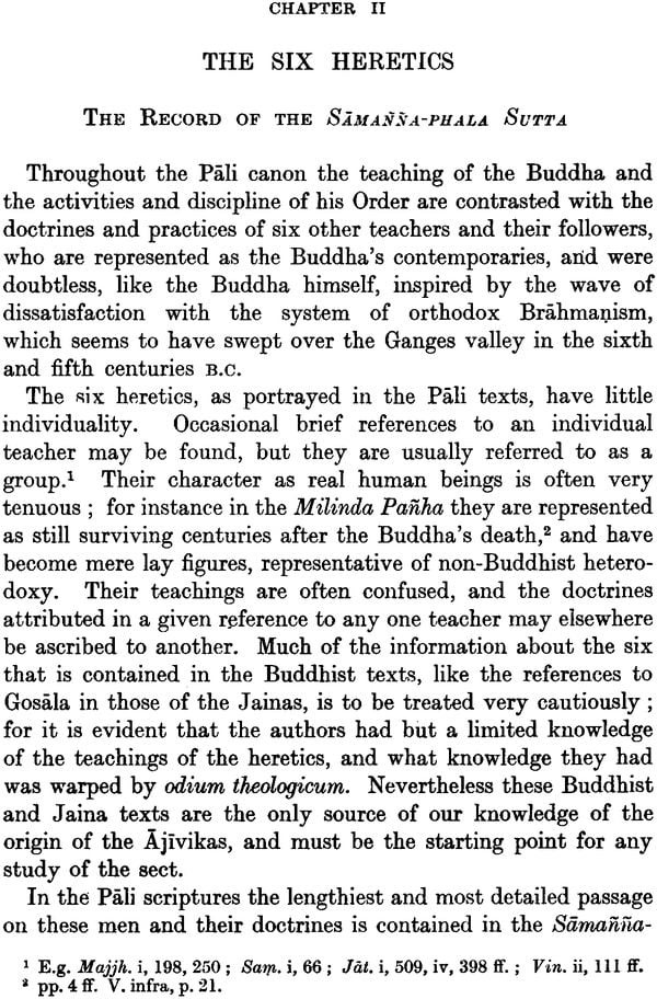 History and Doctrines of the Ajivikas: A Vanished Indian Religion