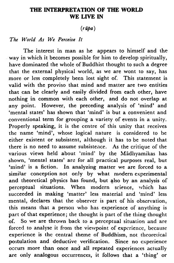 Philosophy and Psychology in the Abhidharma