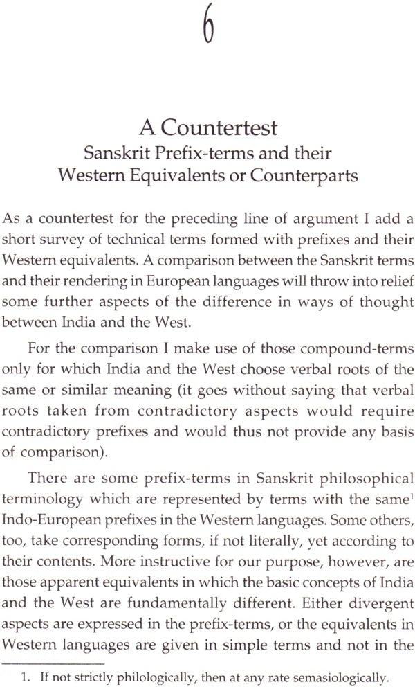 The Significance of Prefixes in Sanskrit Philosophical Terminology