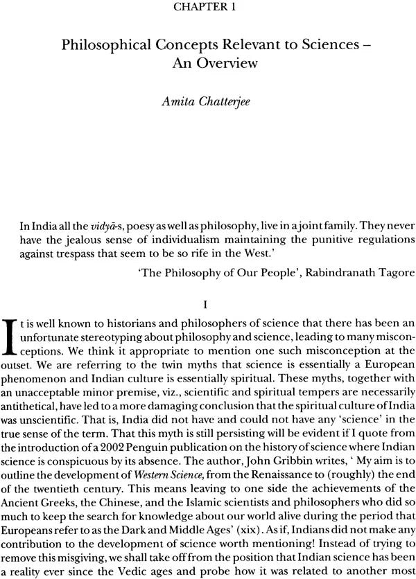 Philosophical Concepts Relevant to Sciences in Indian Tradition: History of Science, Philosophy and Culture in Indian Civilization (Volume 3, Part 4)