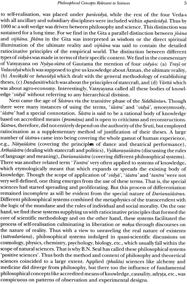 Philosophical Concepts Relevant to Sciences in Indian Tradition: History of Science, Philosophy and Culture in Indian Civilization (Volume 3, Part 4)