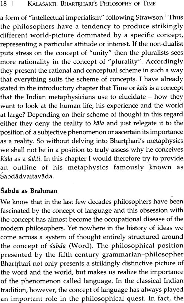 Kalasakti Bhartrhari’s Philosophy of Time