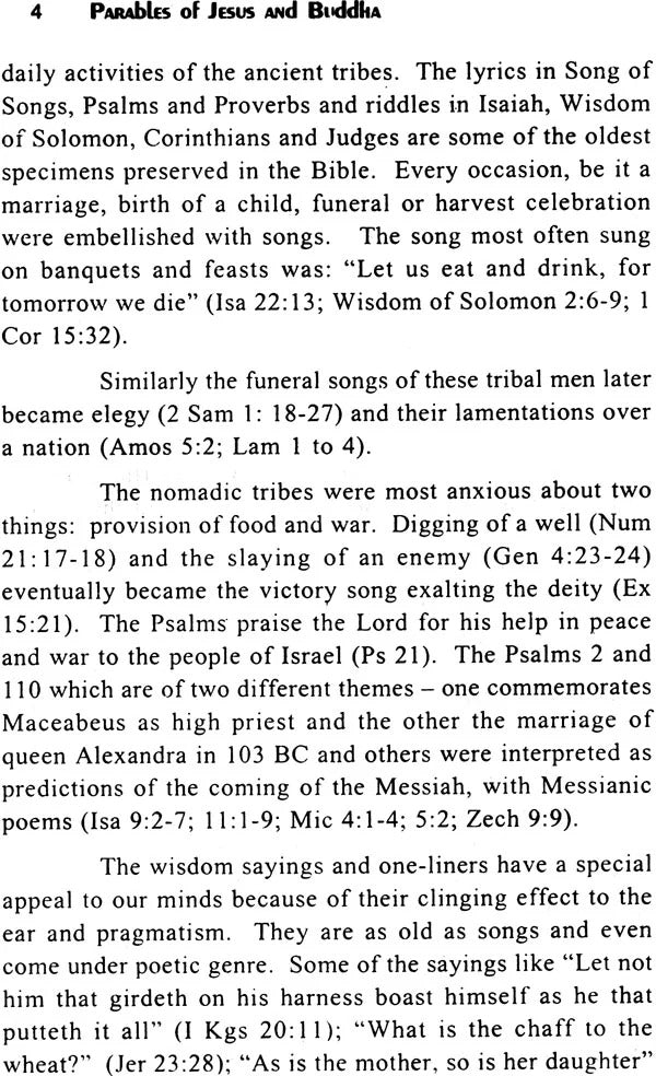 Parables of Jesus and Buddha-Exegesis and Anomaly