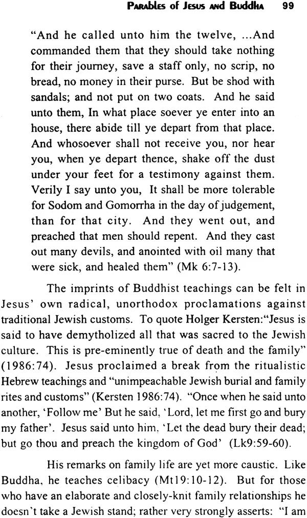 Parables of Jesus and Buddha-Exegesis and Anomaly