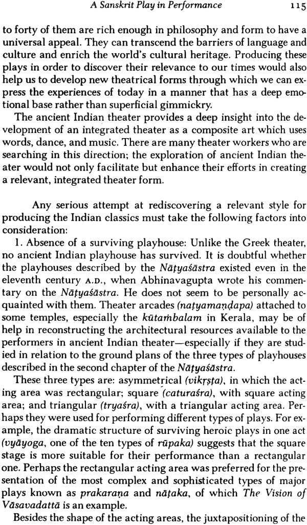 Sanskrit Drama in Performance