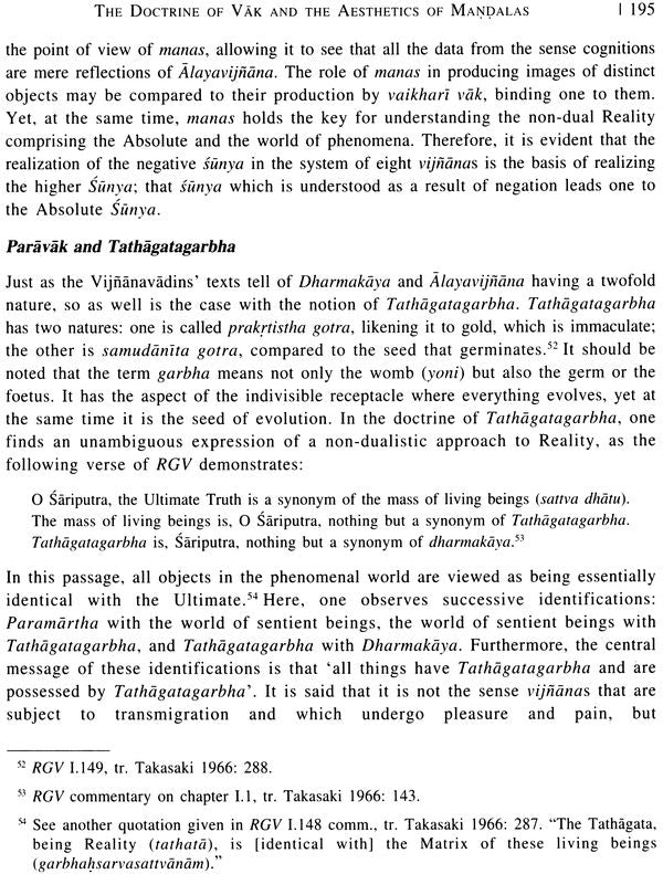 Voice of The Void,Aesthetics of The Buddhist Mandala on The Basis of The Doctrine of Vak in Trika Saivism