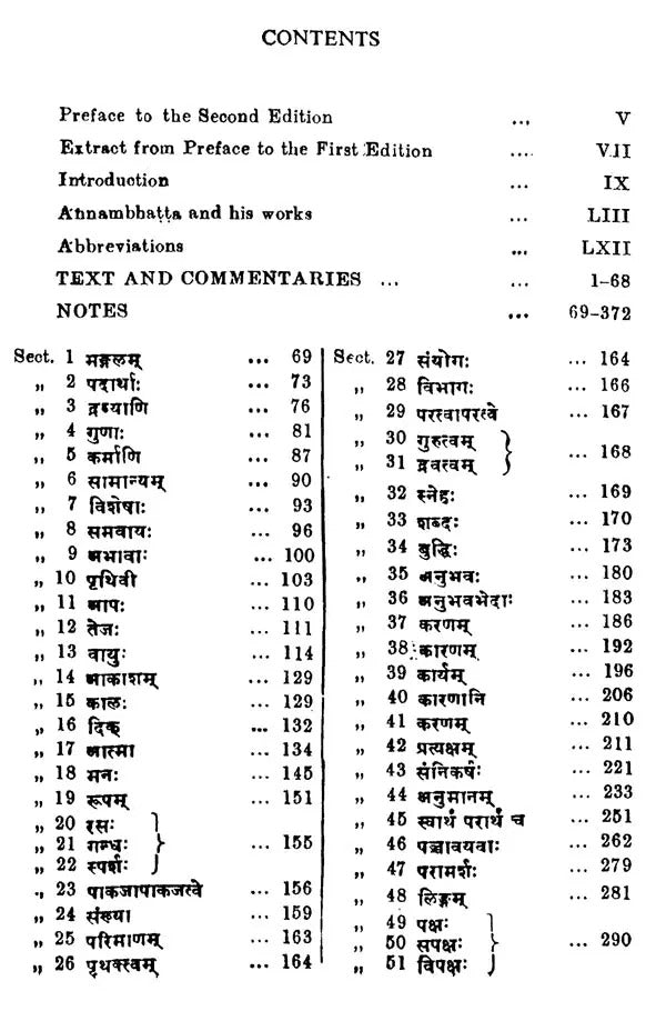 Tarka Samgraha of Annambhatta