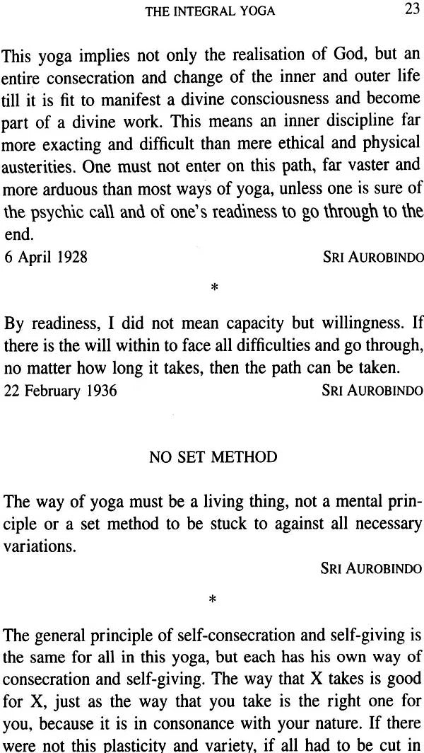 The Aims and Ideals of The Sri Aurobindo Ashram