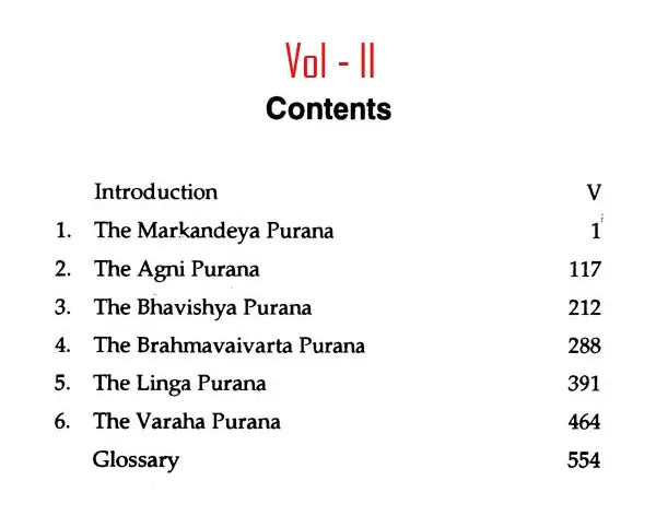 The Holy Puranas (Set of Three Volumes)