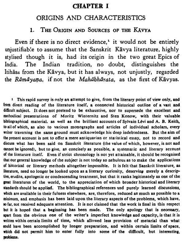 A History Of Sanskrit Literature: Classical Period