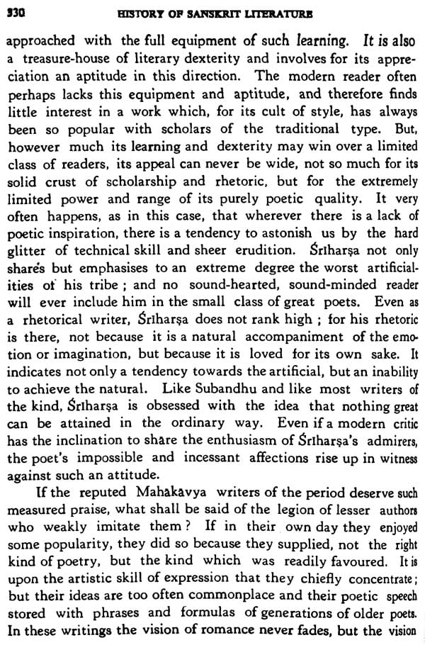 A History Of Sanskrit Literature: Classical Period