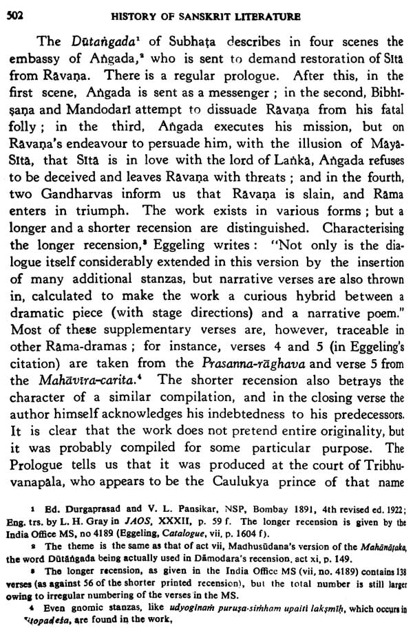 A History Of Sanskrit Literature: Classical Period