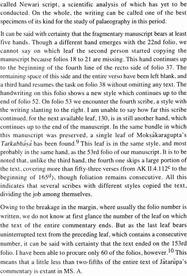 Jatarupa's Commentary on the Amarakosa (2 Parts): For the first time critically edited together with an Introduction, Appendices and Indices