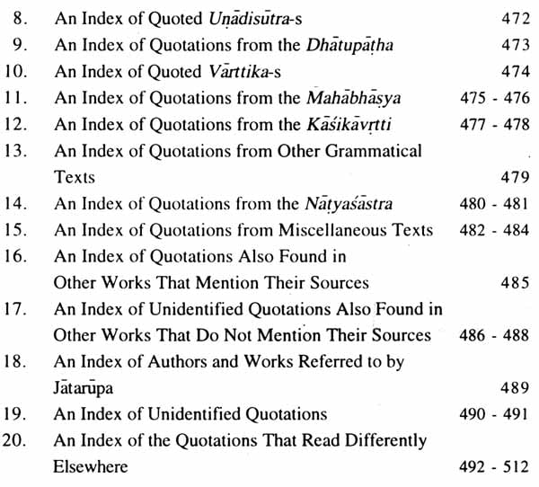 Jatarupa's Commentary on the Amarakosa (2 Parts): For the first time critically edited together with an Introduction, Appendices and Indices