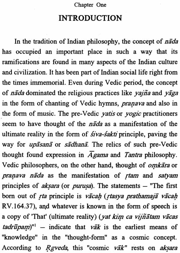 Indian Philosophy of Nada and its Vocal Applications