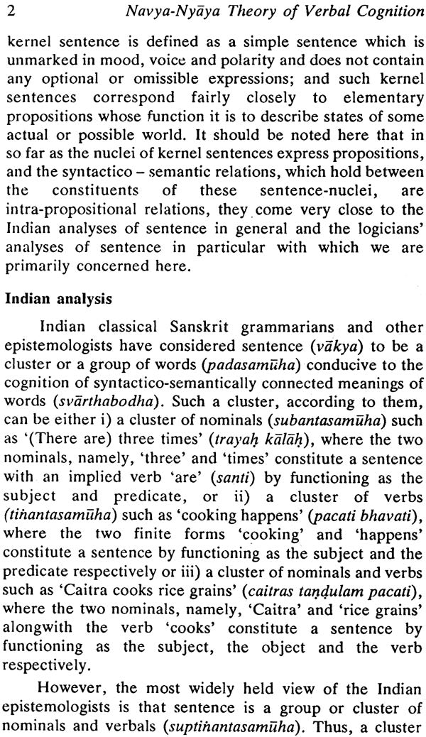 Navya-Nyaya Theory of Verbal Cognition - Critical Study of Gadadhara's Vyutpattivada (in 2 Vol Set)