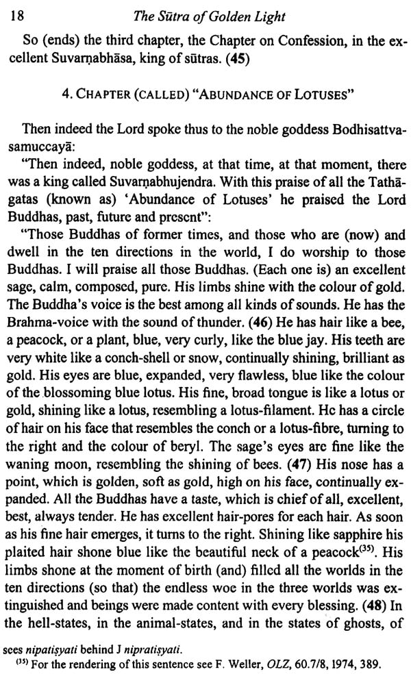 The Sutra of Golden Light: A Translation of Suvarnabhasottamasutra