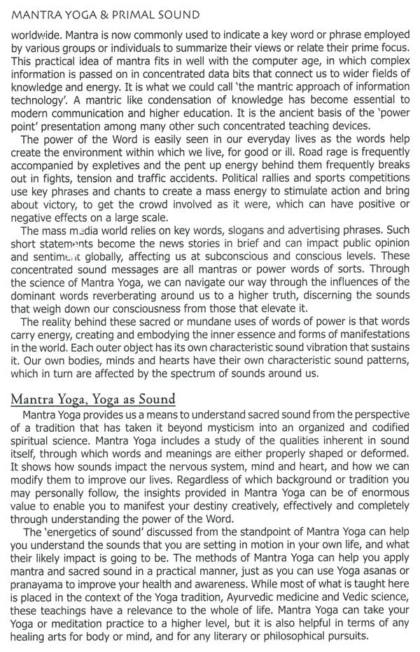 Mantra Yoga and Primal Sound: Secrets of Seed (Bija) Mantras