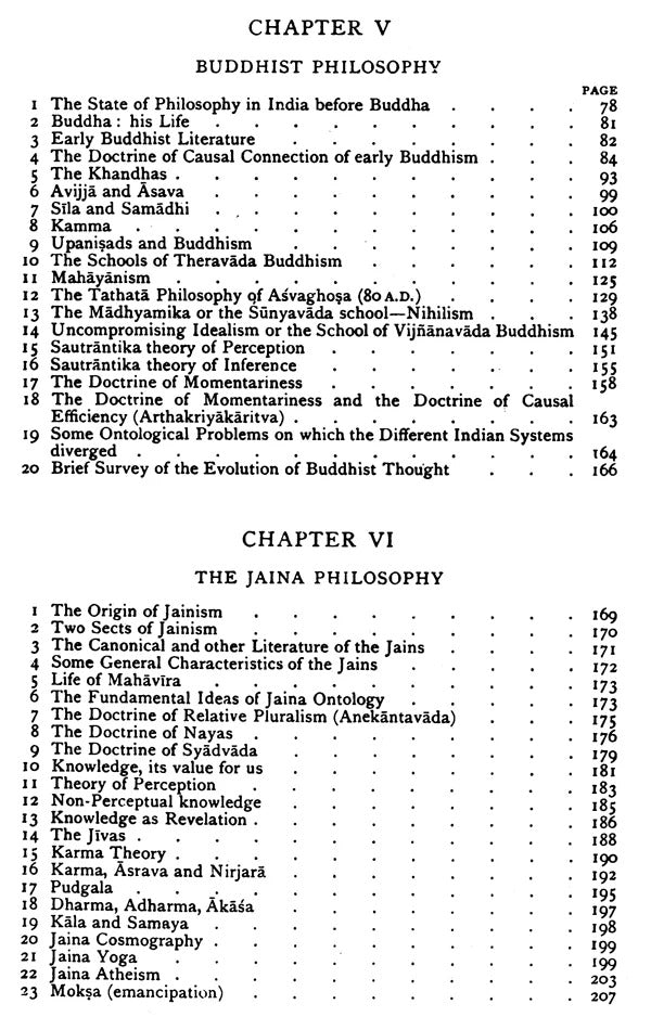 A History of Indian Philosophy (Vol. 1): Philosophy of Buddhist, Jaina and Six Systems of Indian Thought